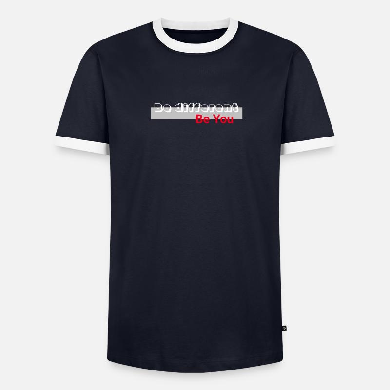 Sei anders, sei du Männer Kontrast-T-Shirt