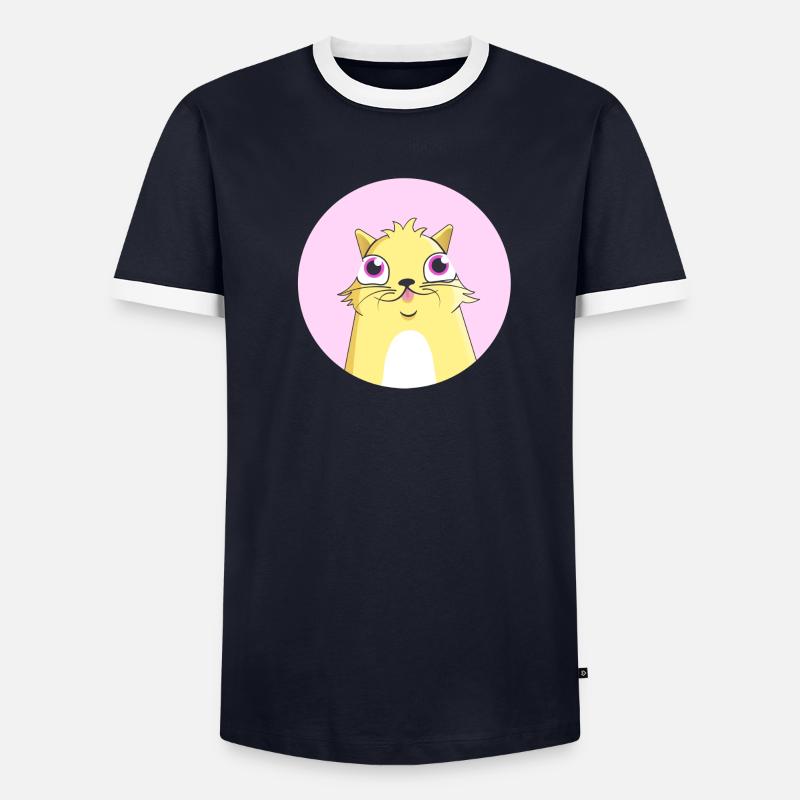 CryptoKitty Jaune T-shirt contrasté Homme
