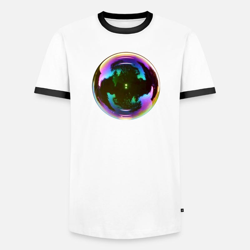 bubble Männer Kontrast-T-Shirt
