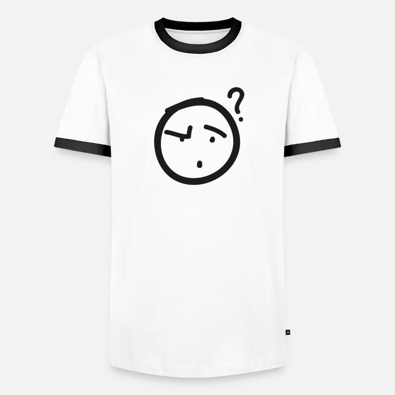 point d'interrogation T-shirt contrasté Homme