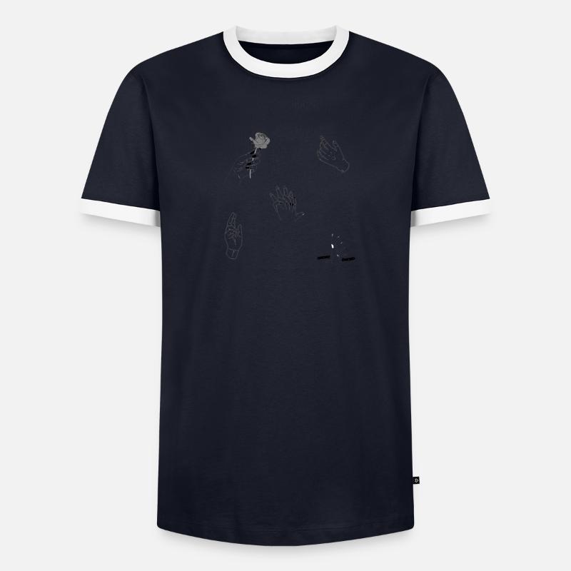 Composition des mains 2 T-shirt contrasté Homme