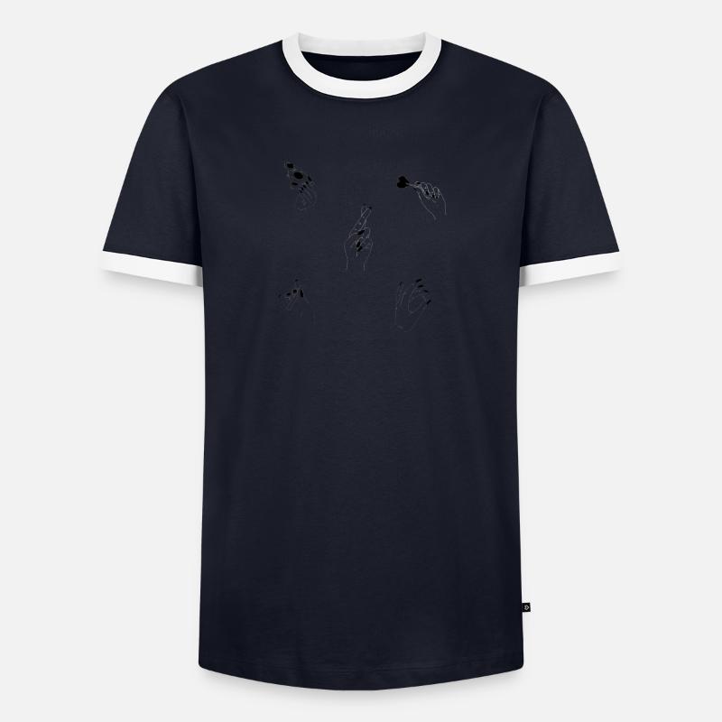 Composition des mains 3 T-shirt contrasté Homme