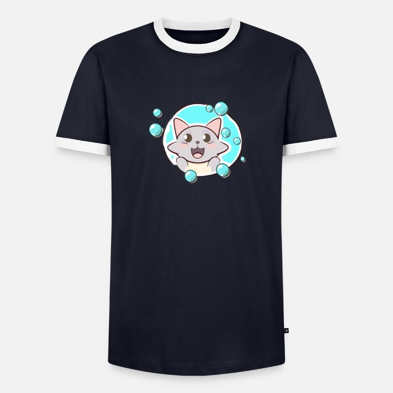 Savon Bubbles Chat T-shirt contrasté Homme