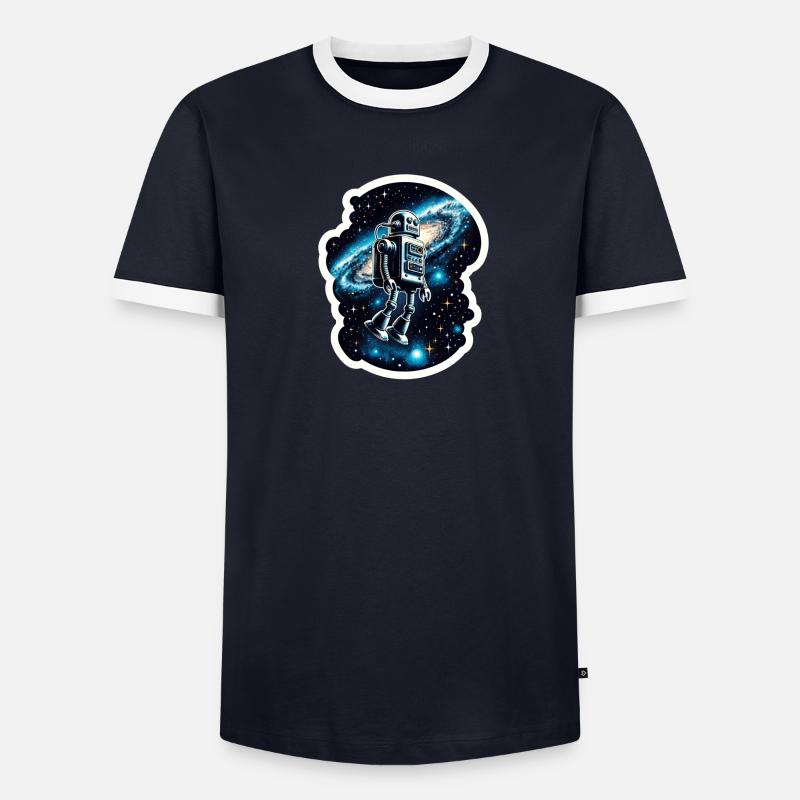 Androïde de l’espace T-shirt contrasté Homme