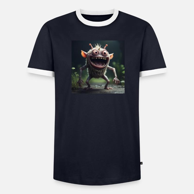 Créature joyeuse T-shirt contrasté Homme