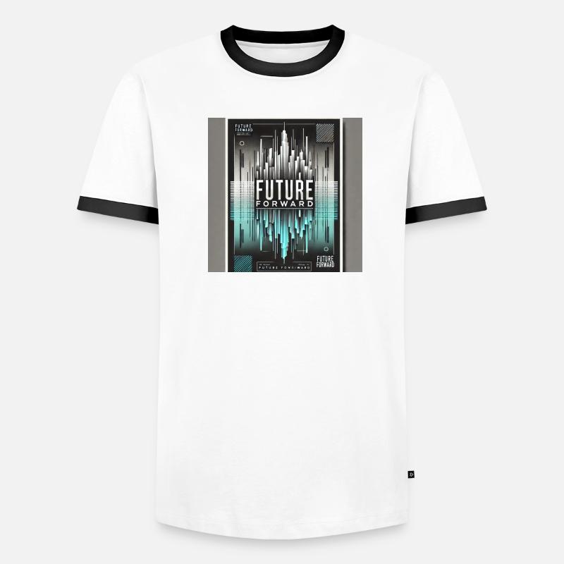 future forward - statement - positive vibes Männer Kontrast-T-Shirt