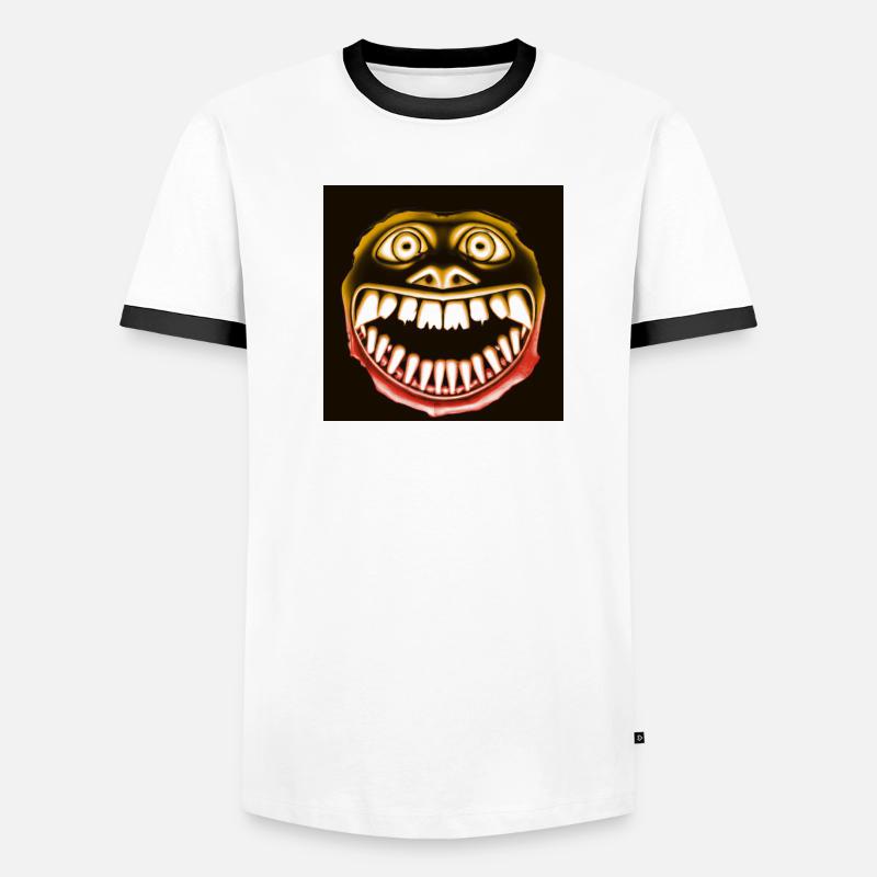 Creative & Efficient Horror Grin Men's Ringer Shirt