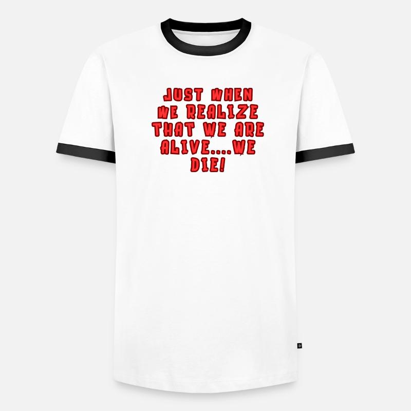 Just when we realize.... Men's Ringer Shirt