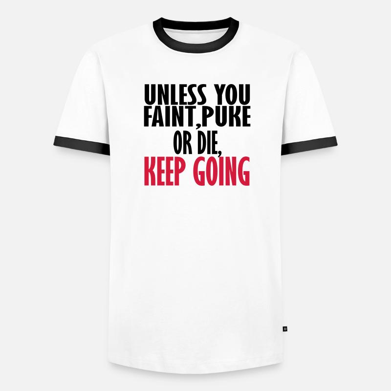 continue T-shirt contrasté Homme