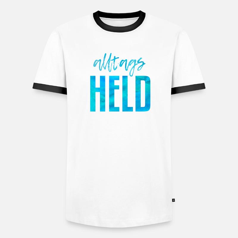 Alltags Held Männer Kontrast-T-Shirt