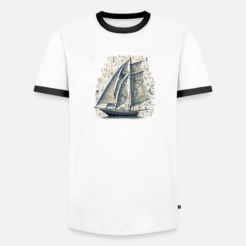 boot Männer Kontrast-T-Shirt