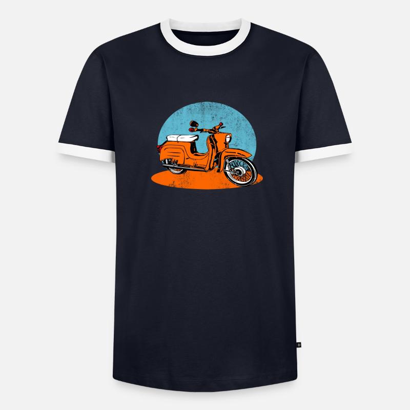 Simson Schwalbe CYCLOmoteur RDA T-shirt contrasté Homme