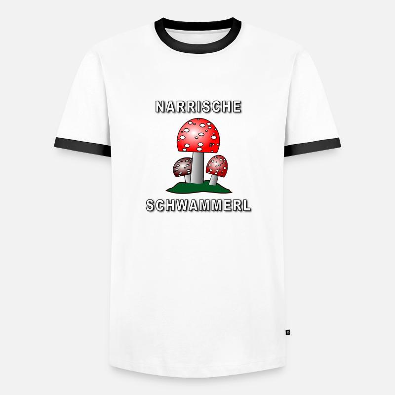 NARRISCH Männer Kontrast-T-Shirt