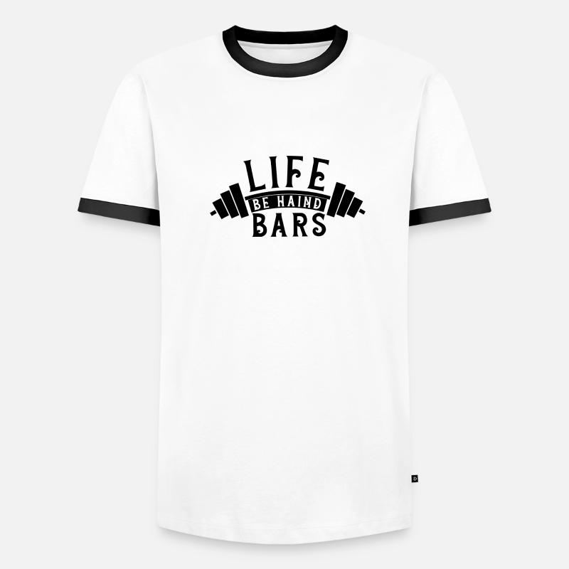 Leben hinter Gittern Männer Kontrast-T-Shirt