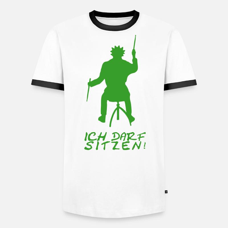 ICH DARF SITZEN Männer Kontrast-T-Shirt
