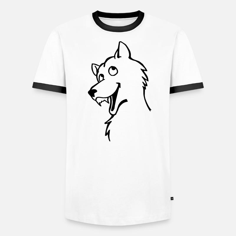 Bad Wolf Männer Kontrast-T-Shirt