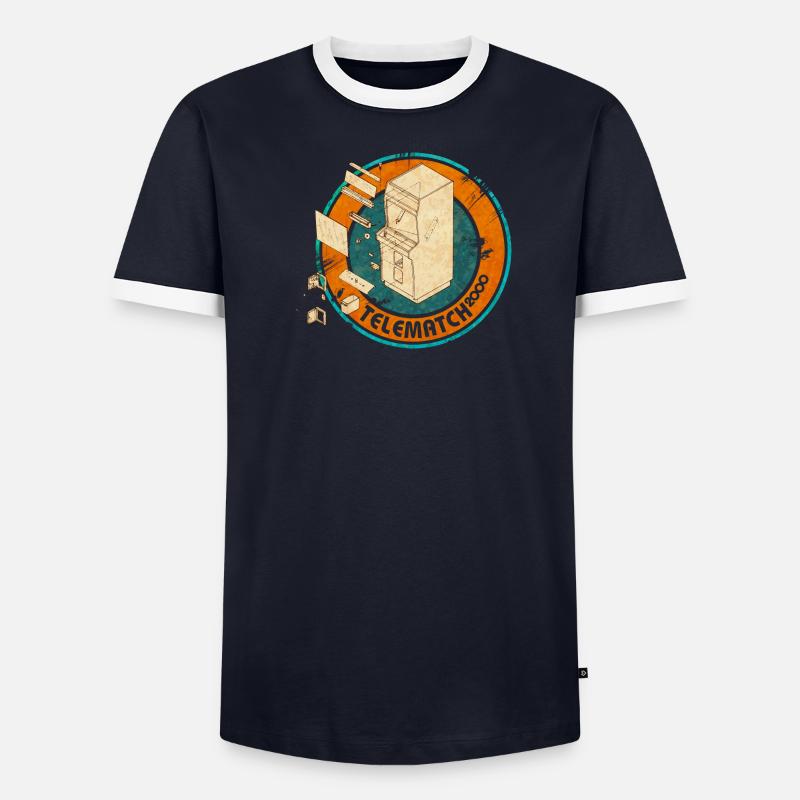 telematch2000 Männer Kontrast-T-Shirt