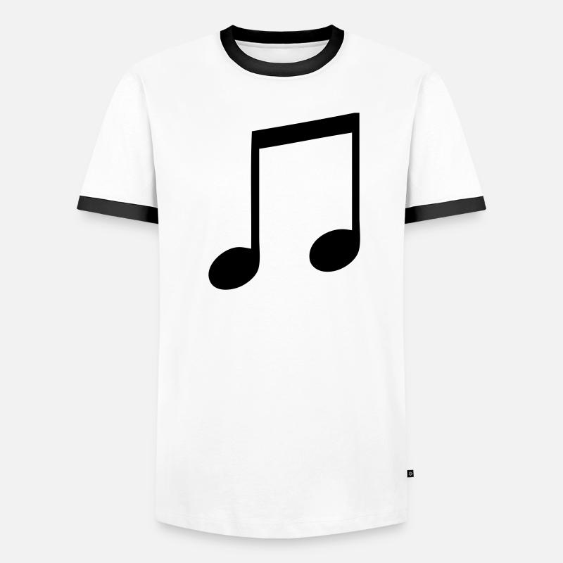 note simpel Männer Kontrast-T-Shirt