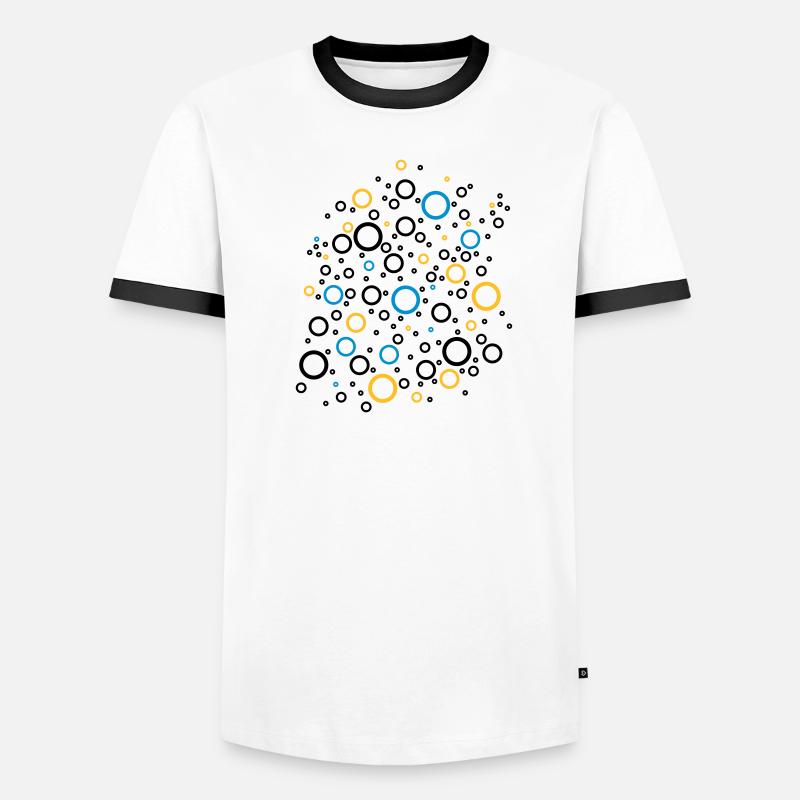 Colour Bubbles Männer Kontrast-T-Shirt