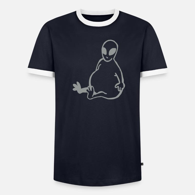 Dicker Alien T-shirt contrasté Homme
