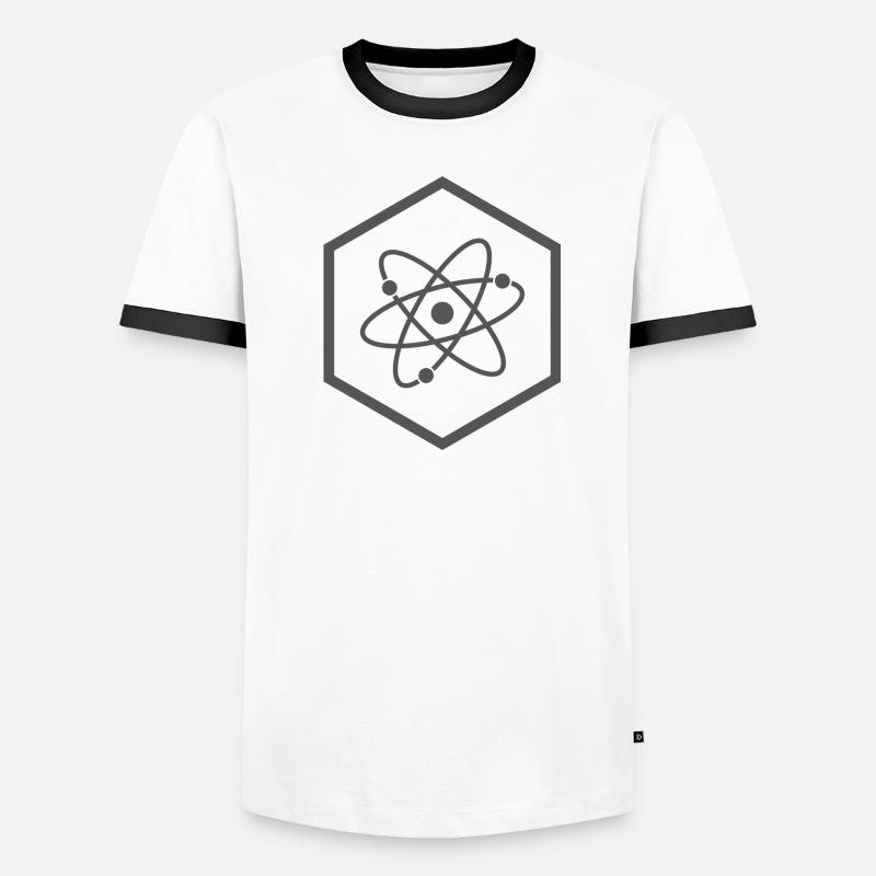 Atom Model Cosmos Particle Theory Physics All Men's Ringer Shirt