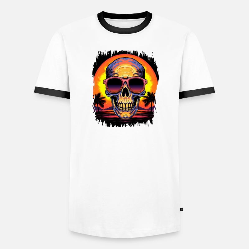 cool citation ballons déclaration dos imprimer blagues T-shirt contrasté Homme