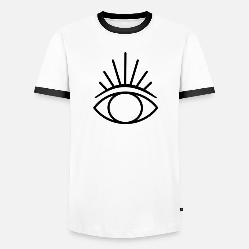 Minimalist Eye Symbol (Third Eye) Men's Ringer Shirt