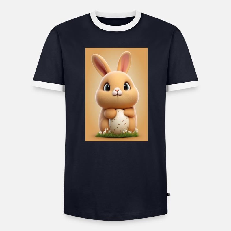 Lapin de Pâques T-shirt contrasté Homme