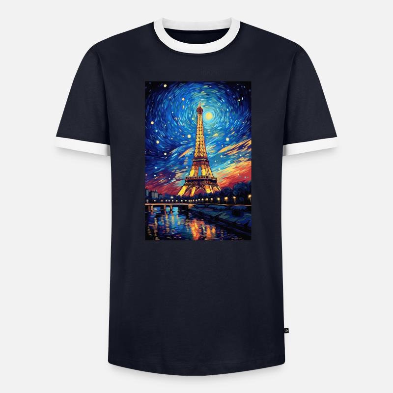 Tour Eiffel T-shirt contrasté Homme