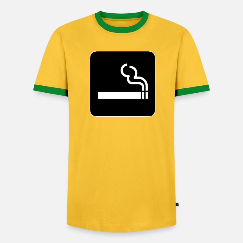 Zigarette! Geschenk Idee Geschenkidee - Männer Kontrast-T-Shirt - undefined
