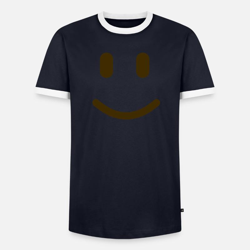 Keep Smile Männer Kontrast-T-Shirt