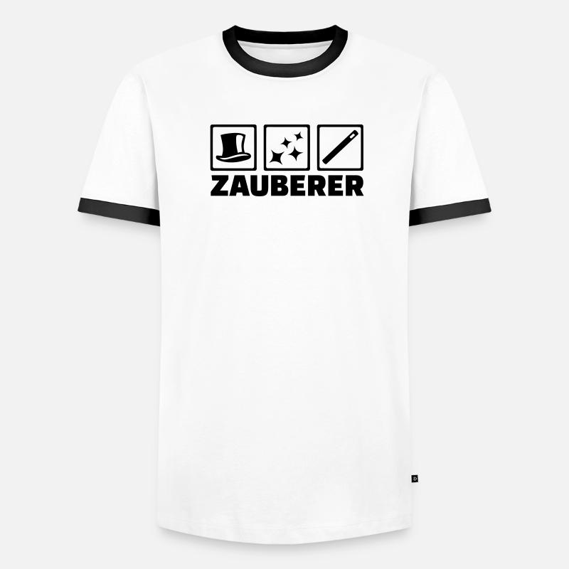 Zauberer Männer Kontrast-T-Shirt