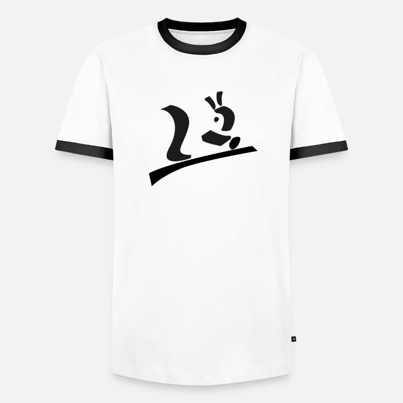 monitos Eichhörnchen Männer Kontrast-T-Shirt