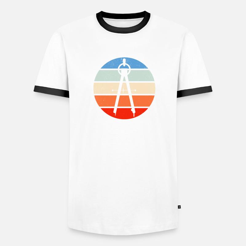 Architecture outil construction architecte T-shirt contrasté Homme