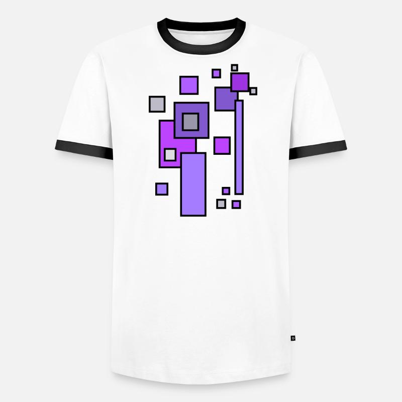 Architecture Building Blocks Pattern - LAVENDER Men's Ringer Shirt