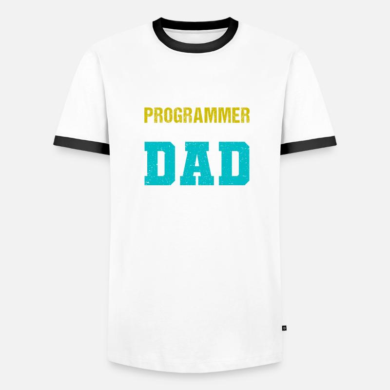 Programmierer Programmierung Informatik Computer Männer Kontrast-T-Shirt