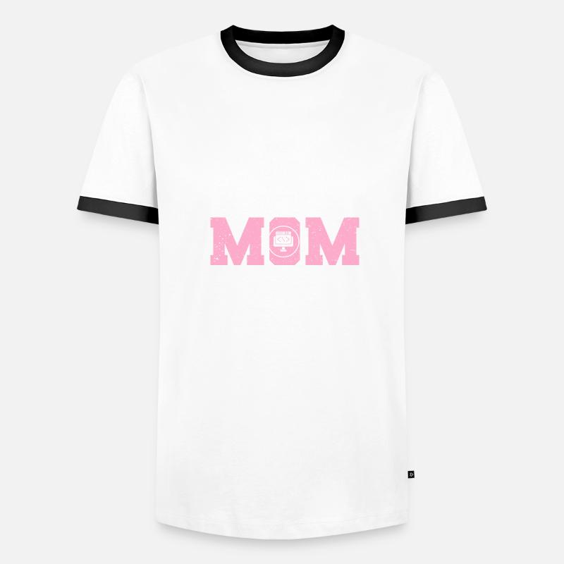 Programmierer Programmierung Informatik Computer Männer Kontrast-T-Shirt