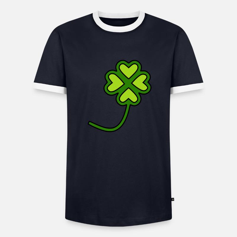 Trèfles de la Saint-Patrick T-shirt contrasté Homme