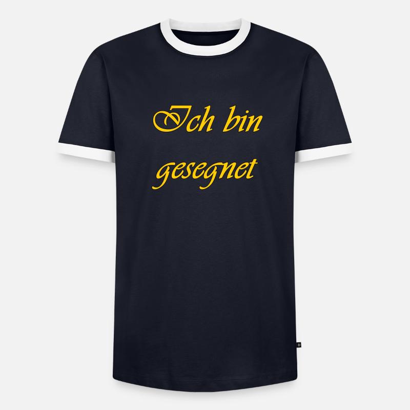 Ich bin gesegnet Männer Kontrast-T-Shirt