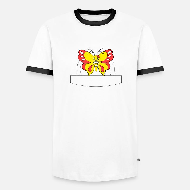 papillon coloré | Champ d’écriture >vectorgraphique T-shirt contrasté Homme