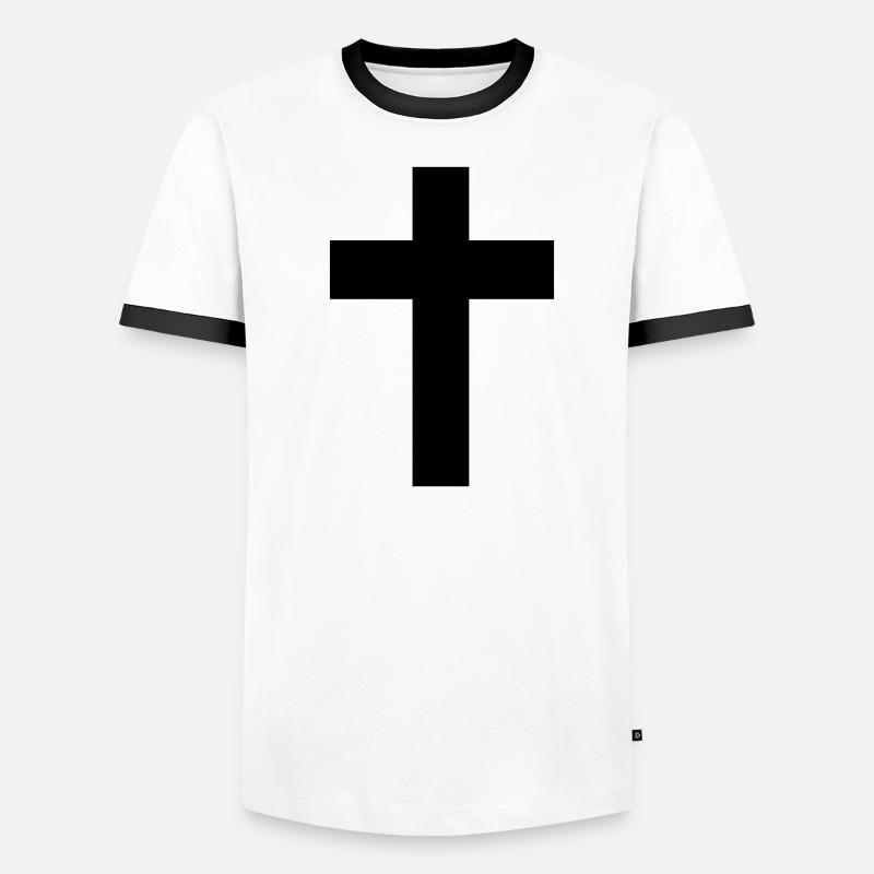 Cross - Jesus Men's Ringer Shirt