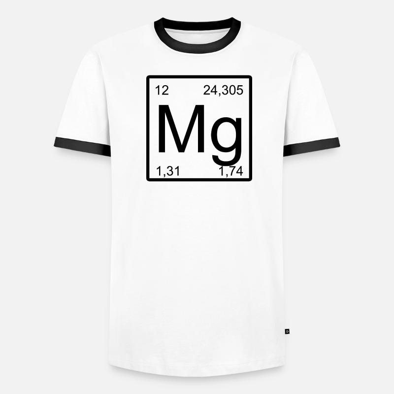 Té de conception d’élément en magnésium T-shirt contrasté Homme