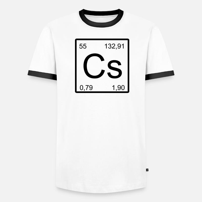 Cesium Element Square Men's Ringer Shirt
