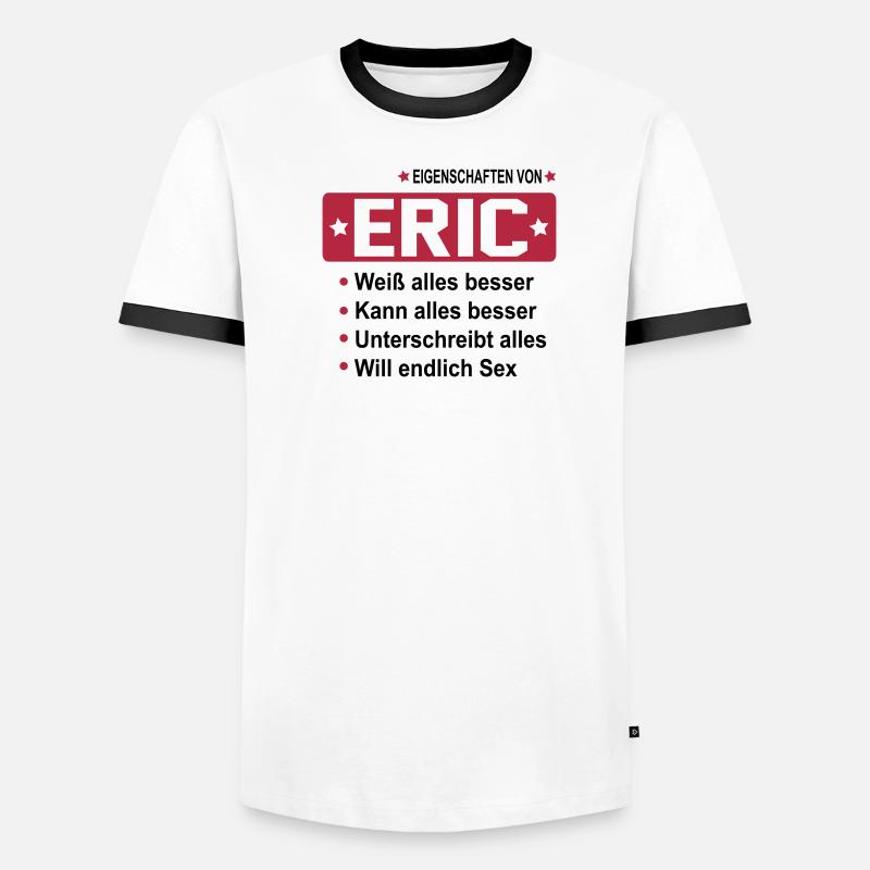 eric Männer Kontrast-T-Shirt