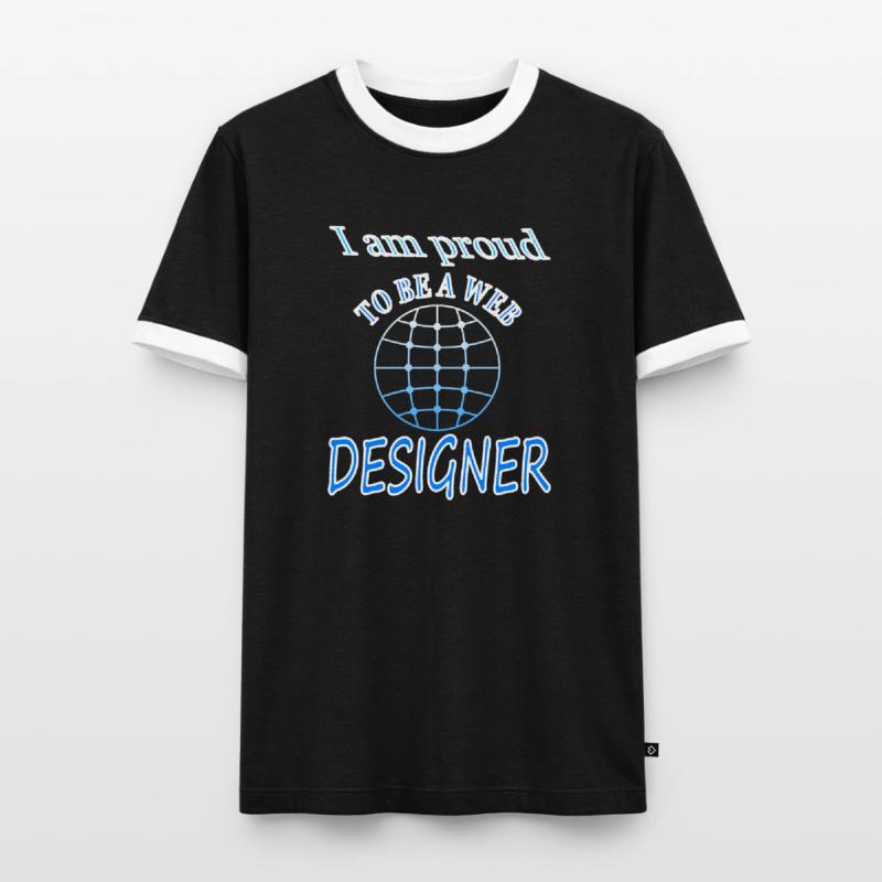 Web-designer Sofware Internet Website Geschenkidee Männer Kontrast-T-Shirt