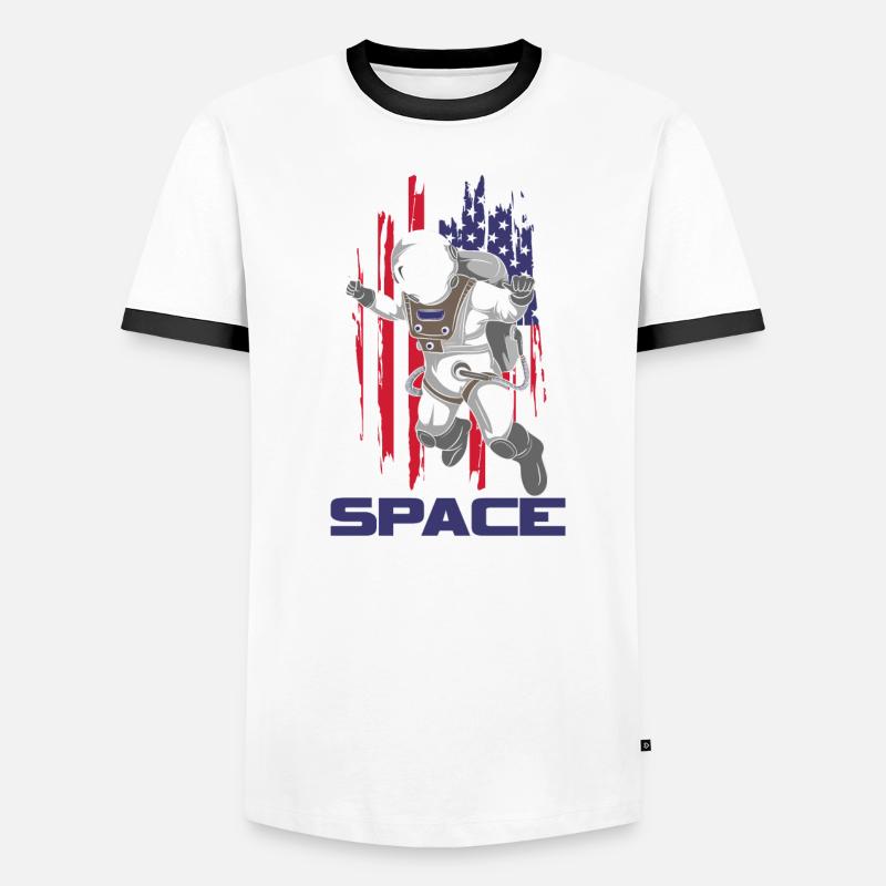 Fusée de combinaison spatiale d’astronaute T-shirt contrasté Homme