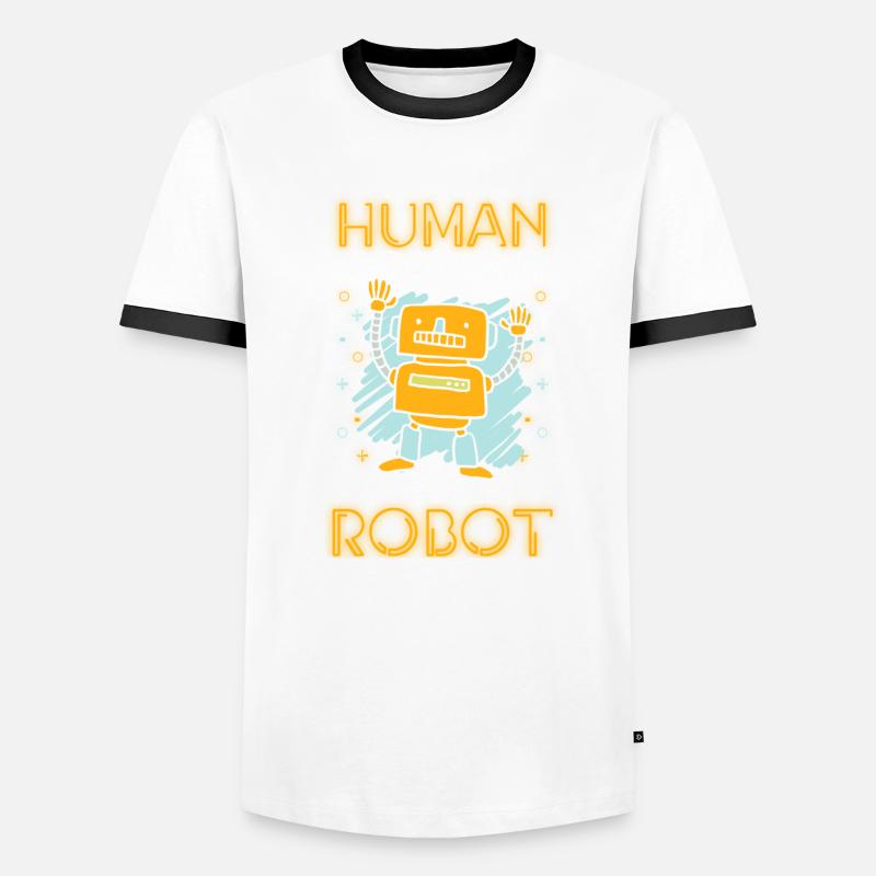Android Gear Cyborg Tin Comrade Men's Ringer Shirt