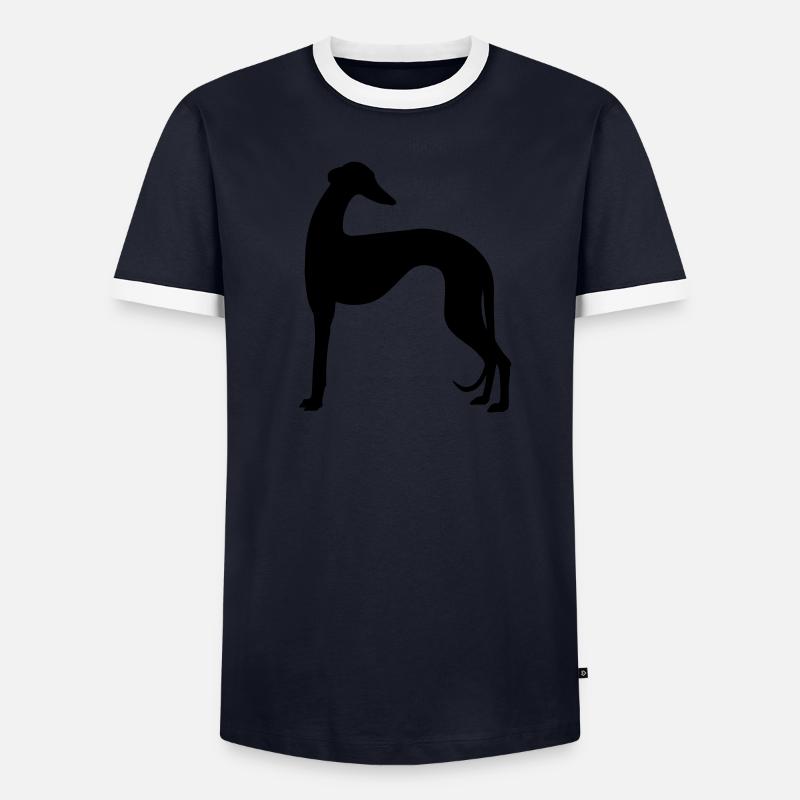 galgo shape2 Männer Kontrast-T-Shirt