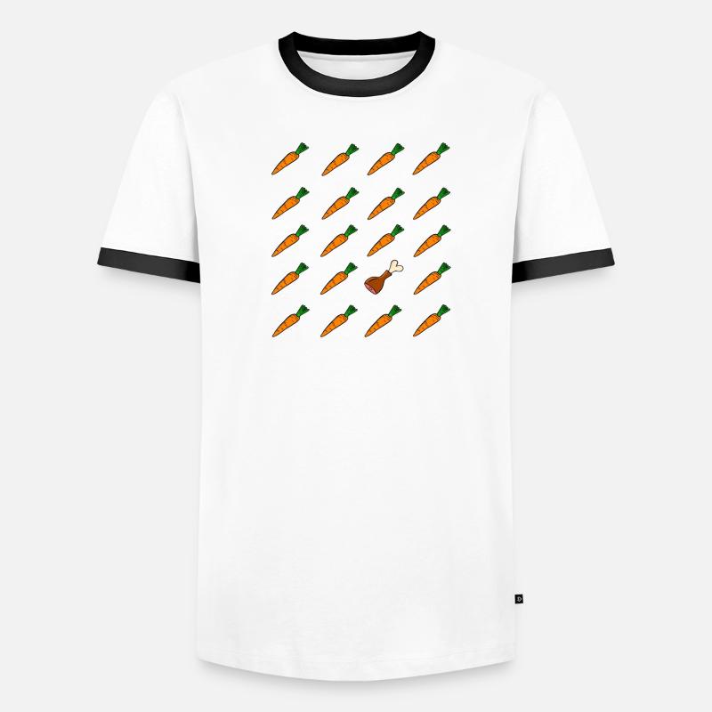 Pensez différemment T-shirt contrasté Homme
