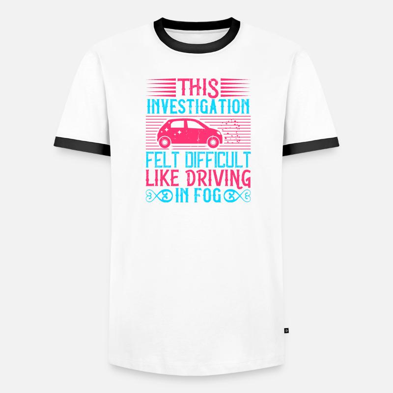 Cette enquête a semblé difficile, comme la conduite T-shirt contrasté Homme